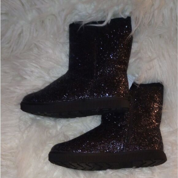 🆕👢Cat & Jack Girl's Holland Boots - Black, Sz 3 - Picture 3 of 6